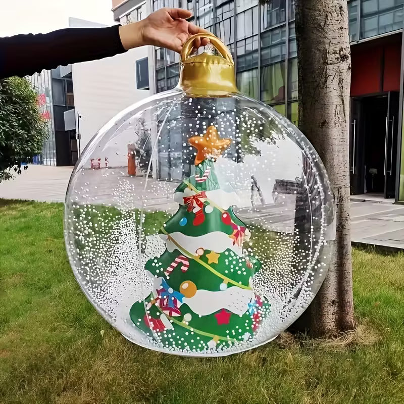 Bola Inflável de Natal com Boneco de Neve | Magia que Encanta Sua Decoração - LEVE 3 PAGUE 2