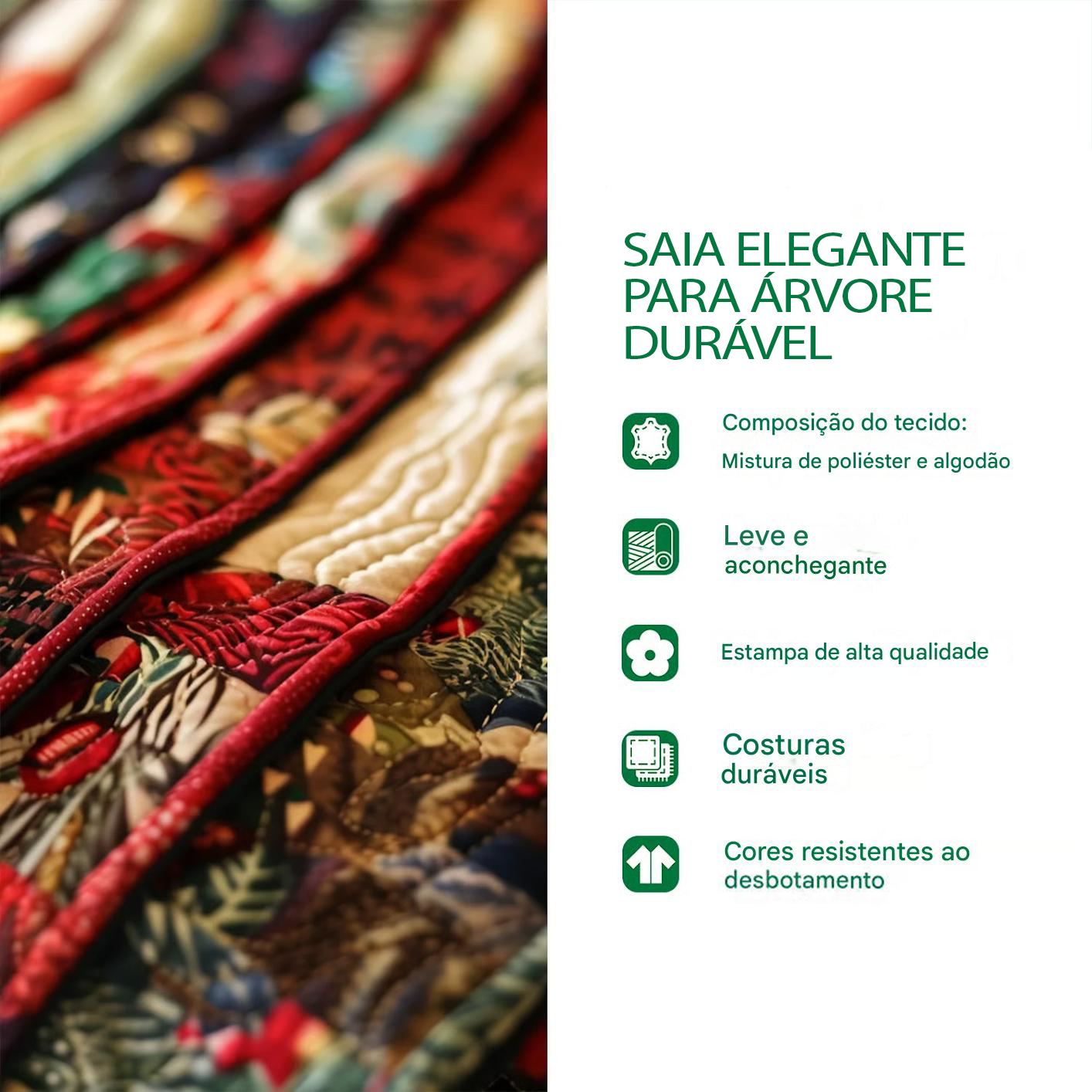 Tapete Acolchoado para Árvore de Natal – Bethlehem Peace