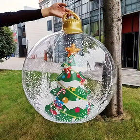 Bola Inflável de Natal com Boneco de Neve | Magia que Encanta Sua Decoração - Pague 2 e Leve 3