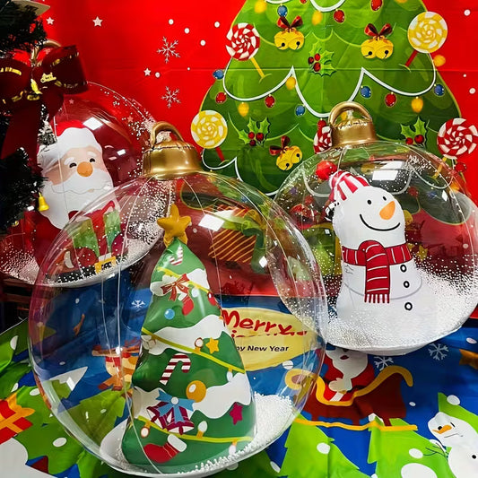 Bola Inflável de Natal com Boneco de Neve | Magia que Encanta Sua Decoração - LEVE 3 PAGUE 2