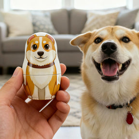 Retrato Personalizado em Boneca Russa (Estilo Cartoon) - Promoção de Natal