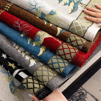 Manta Natalina Premium de Chenille – Conforto e Elegância para o Sofá + 2 Almofadas de Brinde