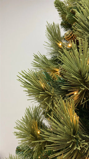 Árvore Pinheiro Colorado 2m • 1000 Galhos • 300 LEDs Warm Bivolt