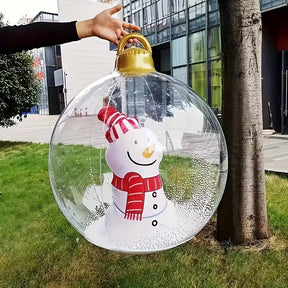Bola Inflável de Natal com Boneco de Neve | Magia que Encanta Sua Decoração - Pague 2 e Leve 3